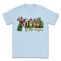 Dusty Blue jesus İs the reason Classic Tee - CowhideDigitalArt