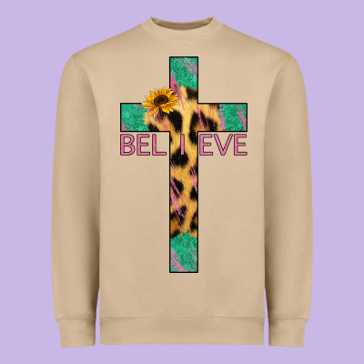 Believe Cross Heavyweight Sweatshirt Designed By Bettercallsaul