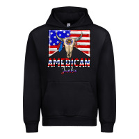 Black American junkie Urban Hoodie - CowhideDigitalArt