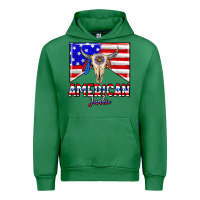 Emerald American junkie Urban Hoodie - CowhideDigitalArt