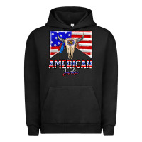 Pigment Black American junkie Urban Hoodie - CowhideDigitalArt