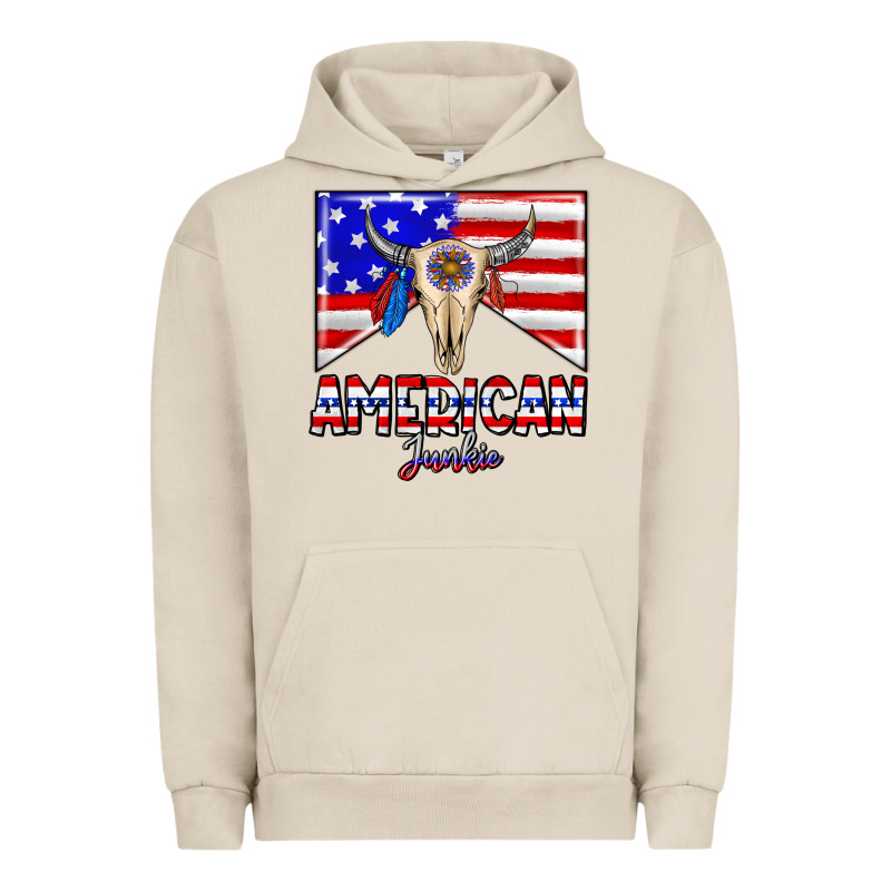 American Junkie Urban Hoodie by CowhideDigitalArt | Teevron