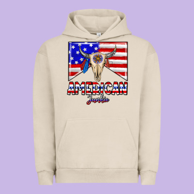 American Junkie Urban Hoodie Designed By Cowhidedigitalart