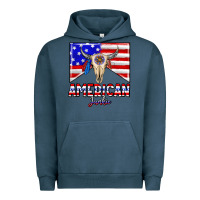 Pigment Midnight Navy American junkie Urban Hoodie - CowhideDigitalArt