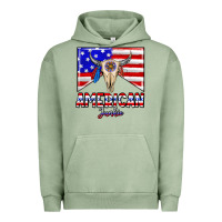 Pigment Oil Green American junkie Urban Hoodie - CowhideDigitalArt