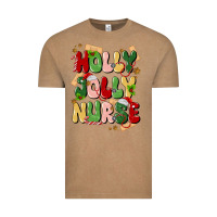 Vintage Coffee holly jolly nurse Vintage Tee - MaliasSmallBusiness