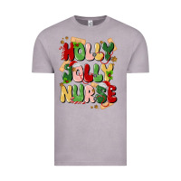 Vintage Zinc holly jolly nurse Vintage Tee - MaliasSmallBusiness