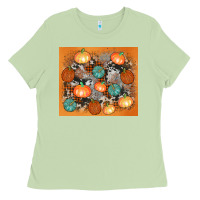 Matcha cowhide pumpkin Ladies Tee - AdoDesignShop