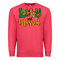 Cardinal St. Patrick's Lucky and blessed Premium Sweatshirt - OliviaCreatesArt