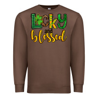 Chestnut St. Patrick's Lucky and blessed Premium Sweatshirt - OliviaCreatesArt