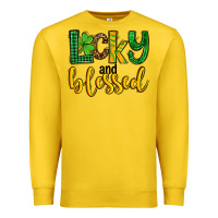 Lemon St. Patrick's Lucky and blessed Premium Sweatshirt - OliviaCreatesArt