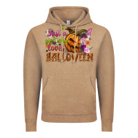 Vintage Coffee just a girl who loves halloween Vintage Hoodie - NancyCooperArtShop