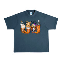 Midnight Navy nightmare coffee cups Urban Heavy Tee - MaliasSmallBusiness