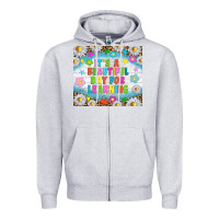 Heather Grey It's a beautiful day for learning tumblr Zipper Hoodie - TumblerDesignByShophia