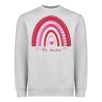 Heather Grey Valentines Day Rainbow Heavyweight Sweatshirt - Bettercallsaul