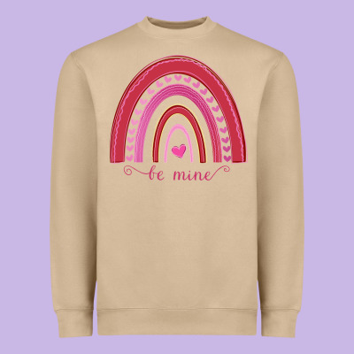 Valentines Day Rainbow Heavyweight Sweatshirt Designed By Bettercallsaul
