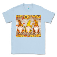 Dusty Blue Thankful Gnomes Classic Tee - MaliasSmallBusiness