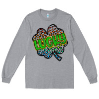 Heather Grey lucky st patrick s day Long Sleeve Tee - Artiststas