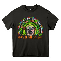 Asphalt Western Happy St. Patrick's Day Cow Rainbow Heavy Core Tee - Artiststas