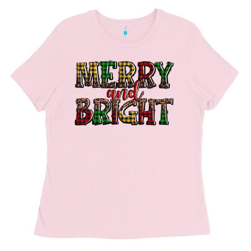 Merry And Bright Ladies Tee by AdoDesignShop | Teevron