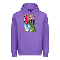 Purple Love Easter gnome Easter Day Premium Hoodie - CowGirlArtShop