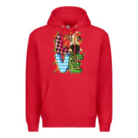 Red Love Easter gnome Easter Day Premium Hoodie - CowGirlArtShop