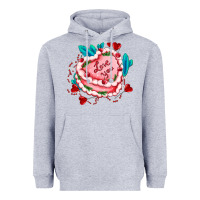 Heather Grey valentines day cakes olivia creates design Heavyweight Hoodie - OliviaCreatesArt