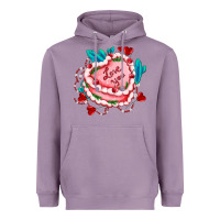Lavender valentines day cakes olivia creates design Heavyweight Hoodie - OliviaCreatesArt