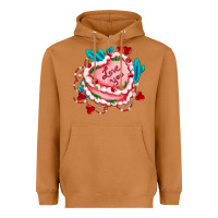 Meerkat valentines day cakes olivia creates design Heavyweight Hoodie - OliviaCreatesArt