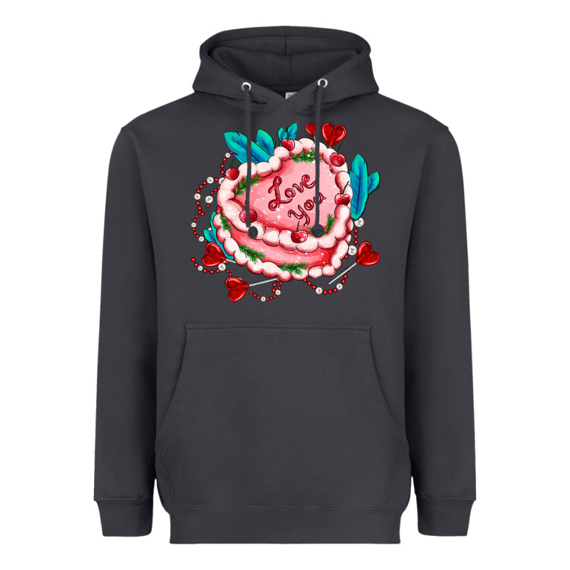 Valentines Day Cakes Olivia Creates Design Heavyweight Hoodie by OliviaCreatesArt | Teevron