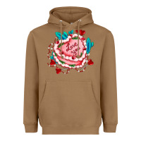 Toasted Coconut valentines day cakes olivia creates design Heavyweight Hoodie - OliviaCreatesArt