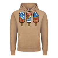 Patriotic Leopard Popsicles Vintage Hoodie | Teevron