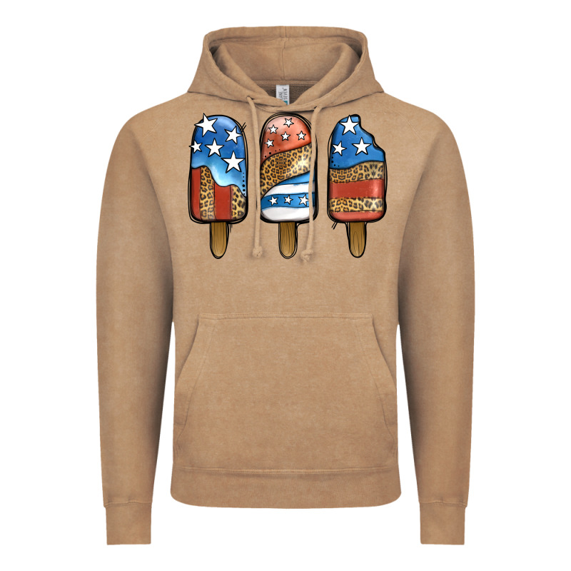 Patriotic Leopard Popsicles Vintage Hoodie by Jasminsmagicworld | Teevron