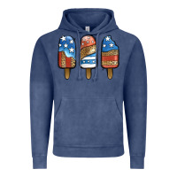 Vintage Denim Patriotic Leopard Popsicles Vintage Hoodie - Jasminsmagicworld