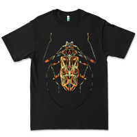 Black Acrocinus Beetle Illustrations Premium Tee - LillyAllenDesigns