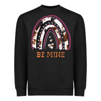 Black Valentines Day Rainbow, Valentines Day Rainbow Cowhide, Heavyweight Sweatshirt - Bettercallsaul