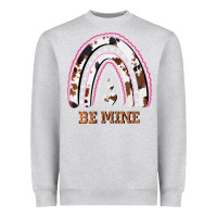 Heather Grey Valentines Day Rainbow, Valentines Day Rainbow Cowhide, Heavyweight Sweatshirt - Bettercallsaul