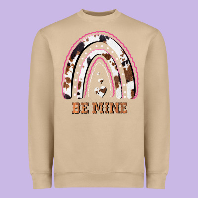 Valentines Day Rainbow, Valentines Day Rainbow Cowhide, Heavyweight Sweatshirt Designed By Bettercallsaul