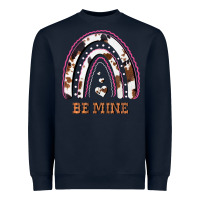 Navy Valentines Day Rainbow, Valentines Day Rainbow Cowhide, Heavyweight Sweatshirt - Bettercallsaul
