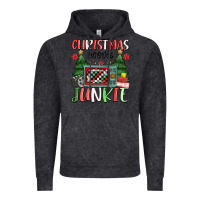 Vintage Black Christmas movie junkie Vintage Hoodie - MaliasSmallBusiness
