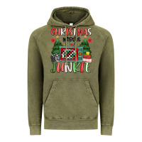 Vintage Olive Christmas movie junkie Vintage Hoodie - MaliasSmallBusiness