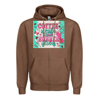Chestnut coffee scrubs and rubber gloves Zipper Hoodie - TumblerDesignByShophia