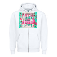 White coffee scrubs and rubber gloves Zipper Hoodie - TumblerDesignByShophia