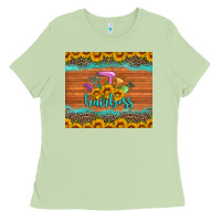 Matcha hairboss 200z skinny sunflowers leopard hairdresser Ladies Tee - Artiststas