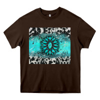 Chocolate Brown gemstone cowhide Heavy Core Tee - AdoDesignShop