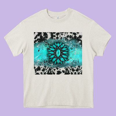 Gemstone Cowhide Heavy Core Tee Designed By Adodesignshop