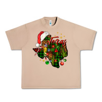 Burro Christmas Texas map Urban Heavy Tee - NancyCooperArtShop