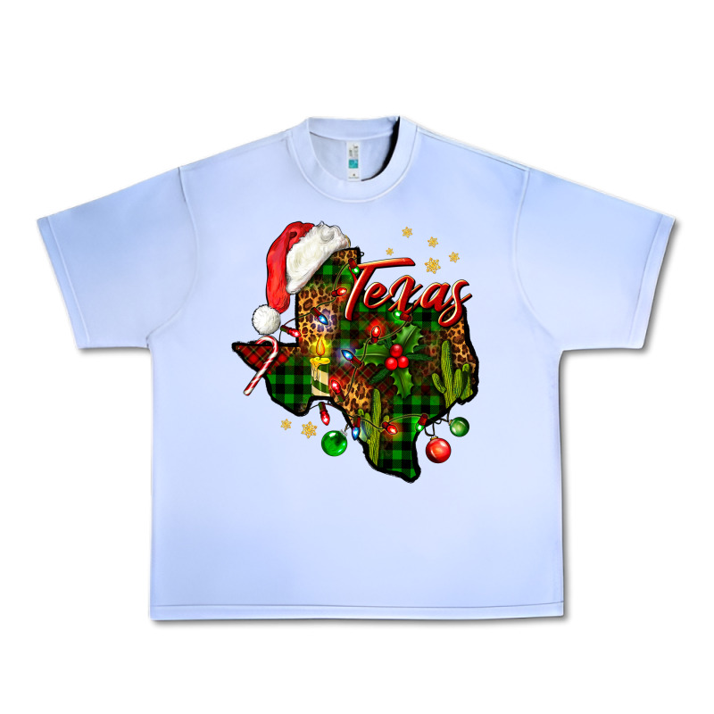 Christmas Texas Map Urban Heavy Tee by NancyCooperArtShop | Teevron