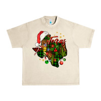 Sandshell Christmas Texas map Urban Heavy Tee - NancyCooperArtShop
