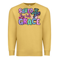 Antique Gold Easter Day Saved by his grace Premium Sweatshirt - OliviaCreatesArt